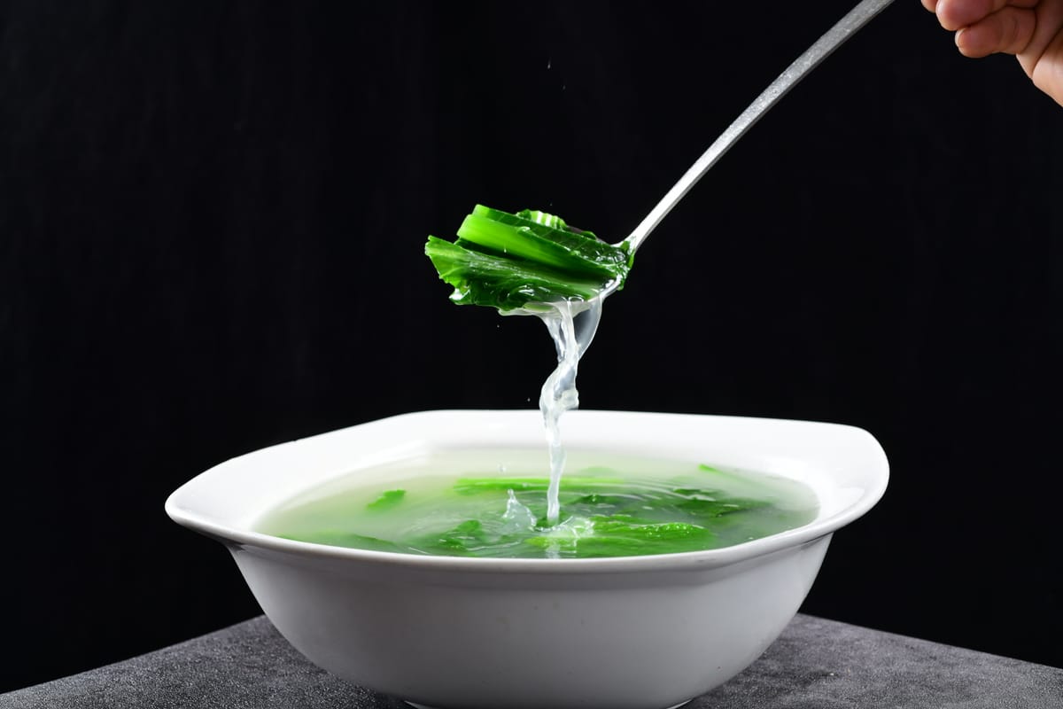陈氏海稍鱼 苦菜汤 菜品图片